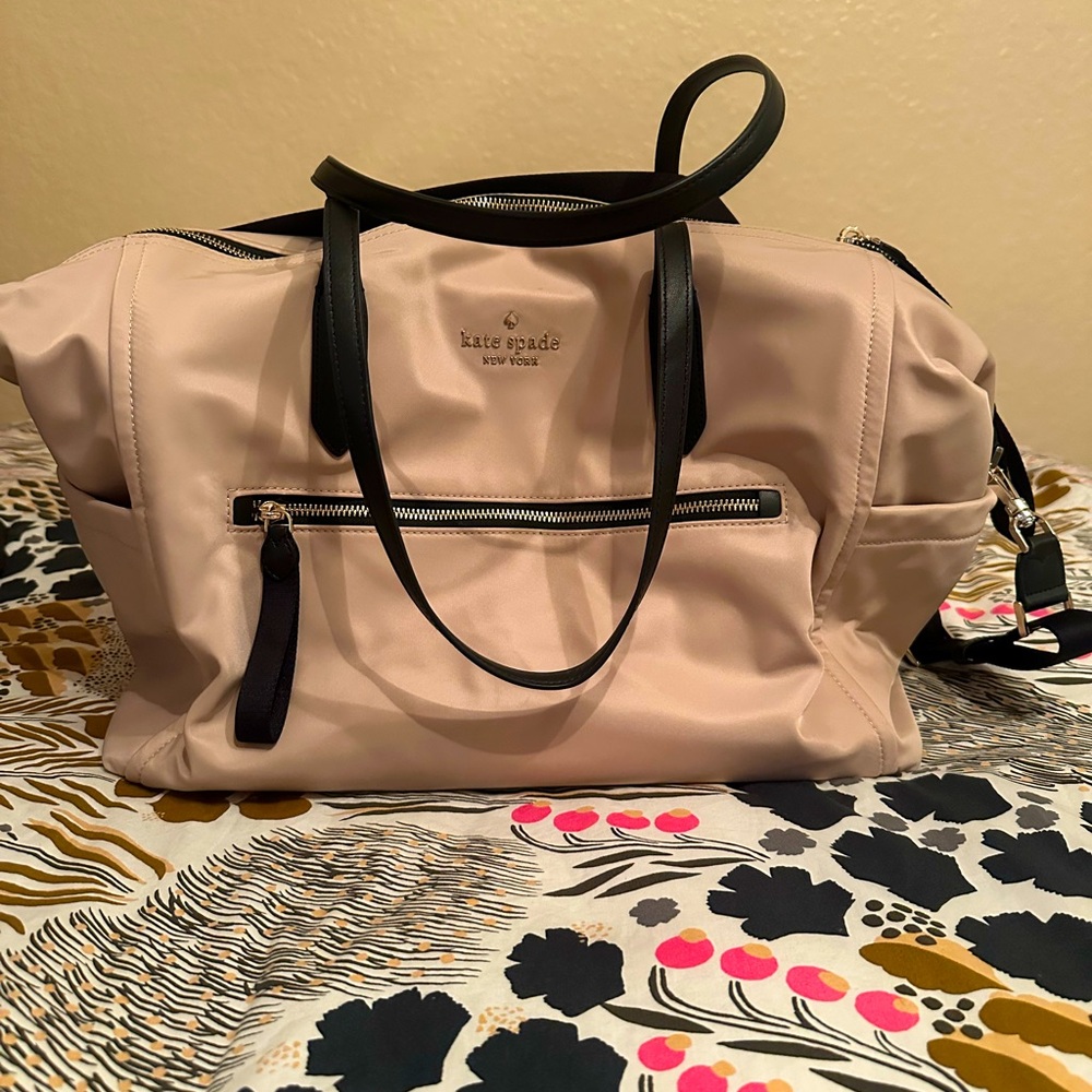 Kate Spade Weekender stuffed with goodies!